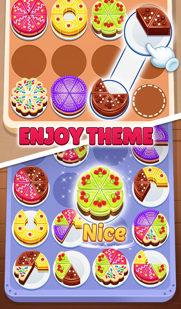 Cake Sort 3d - Match and Merge Скриншот 1