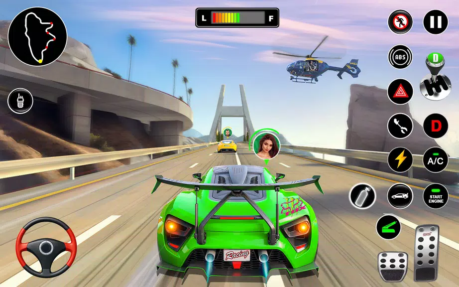 Racing in Highway Car 3D Games Ảnh chụp màn hình 0