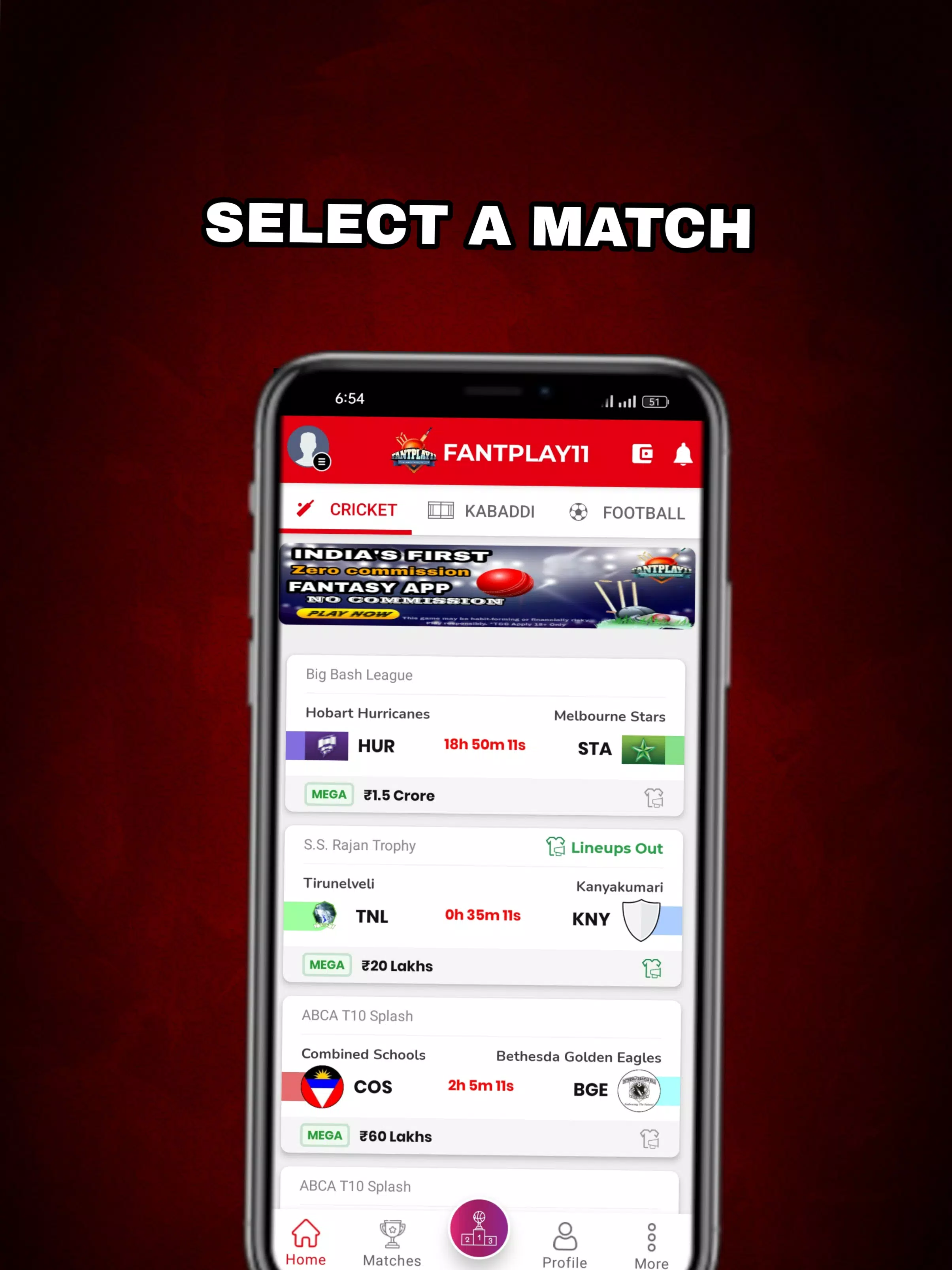 FantPlay11:Fantasy Cricket App スクリーンショット 1