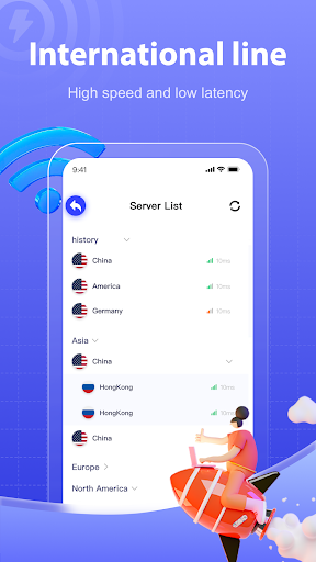 wirevpn - Fast Unlimited Proxy Tangkapan skrin 1