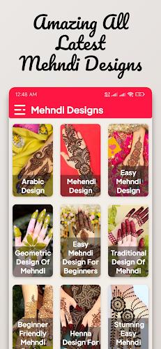 Mehndi Design: Easy & Offline ภาพหน้าจอ 0