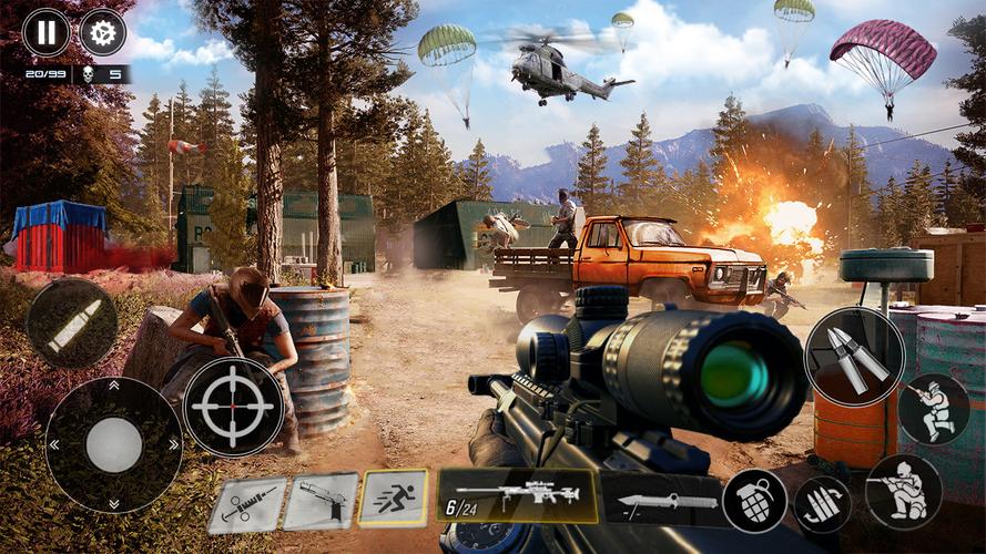 Battle Shooting FPS Gun Games Ekran Görüntüsü 1