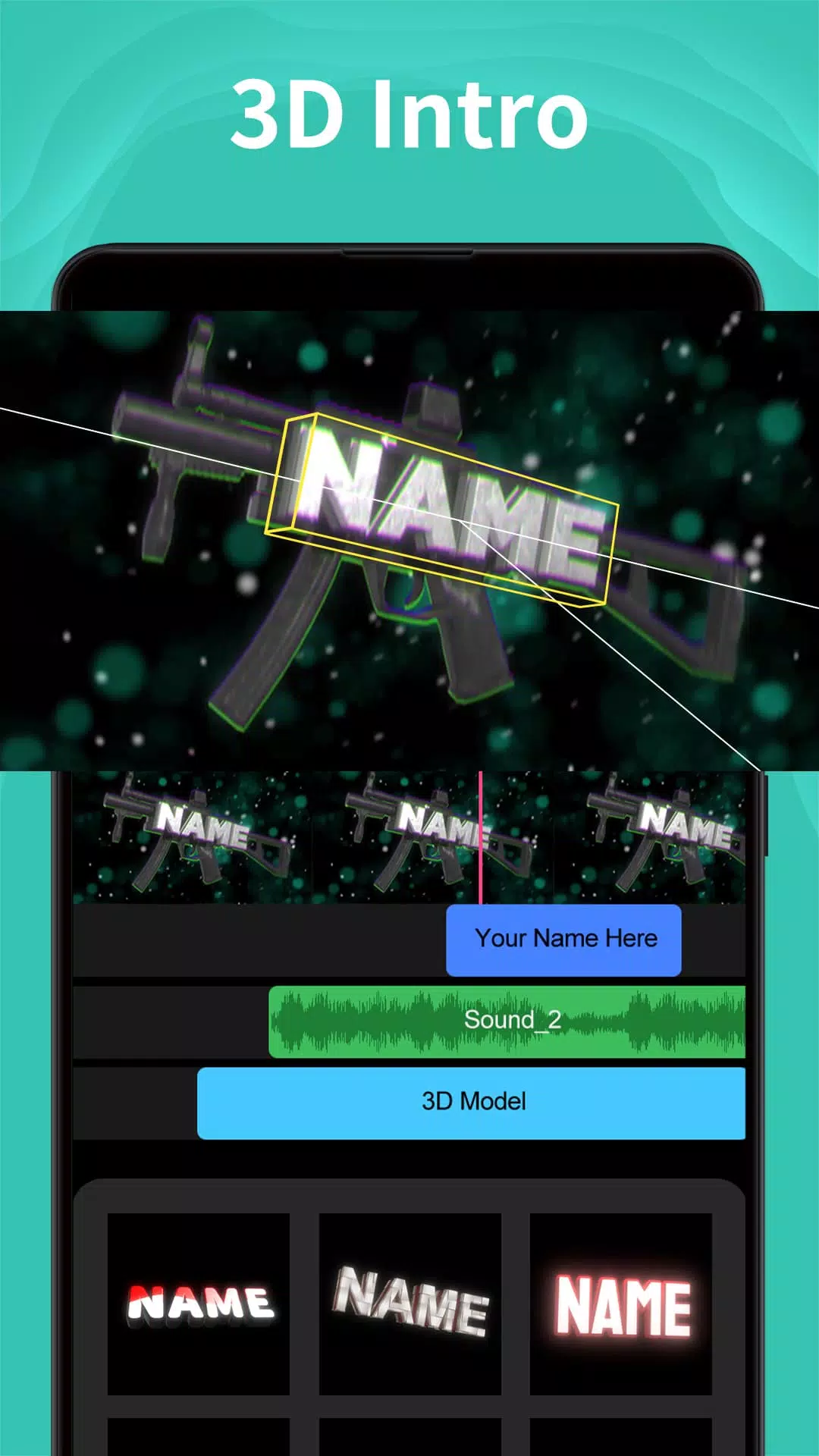 Intro Maker -video intro outro Captura de tela 2