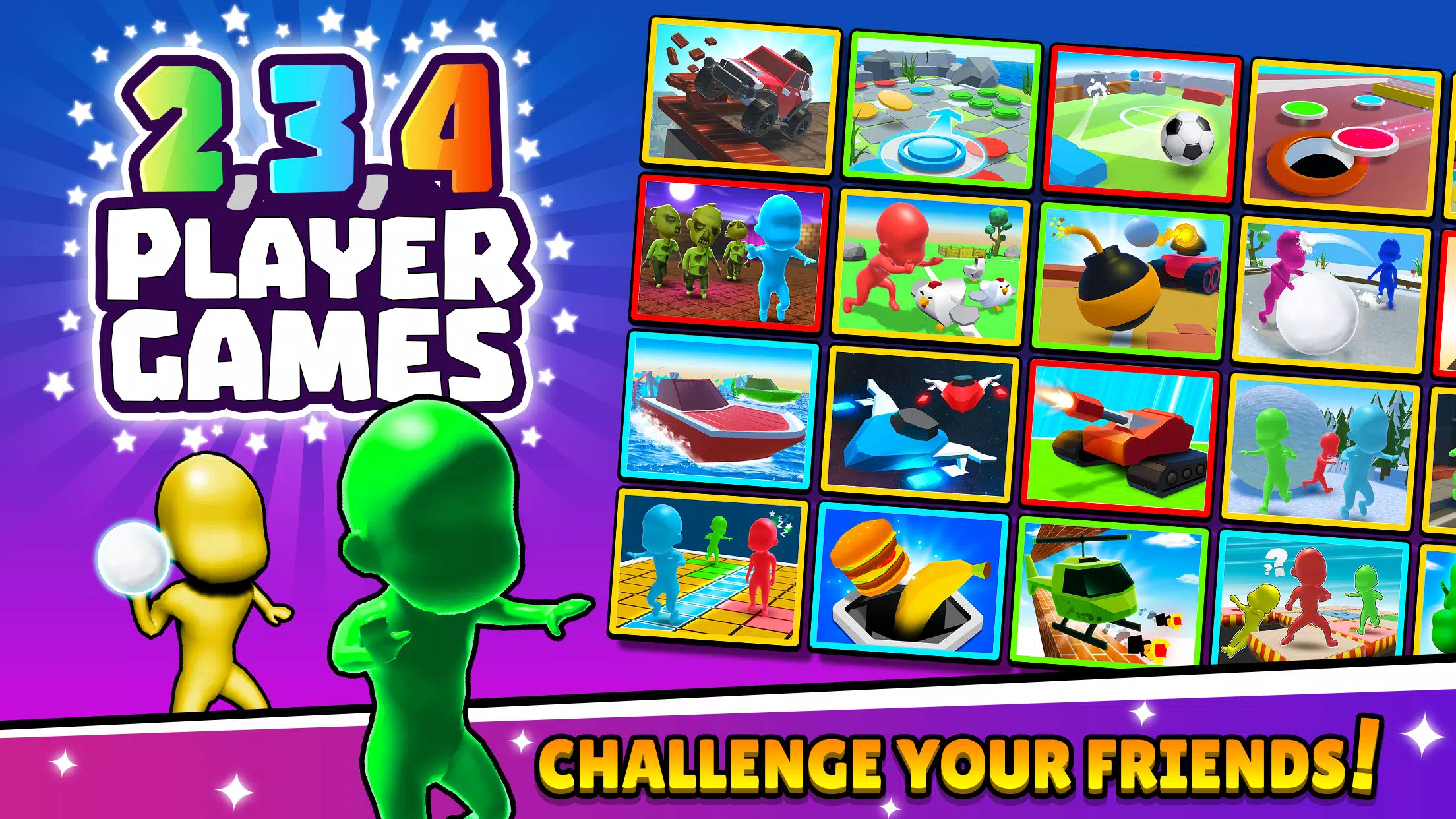 TwoPlayerGames 2 3 4 Player Tangkapan skrin 0