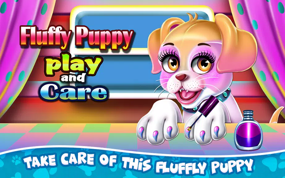 Fluffy Puppy Play and Care Ekran Görüntüsü 0