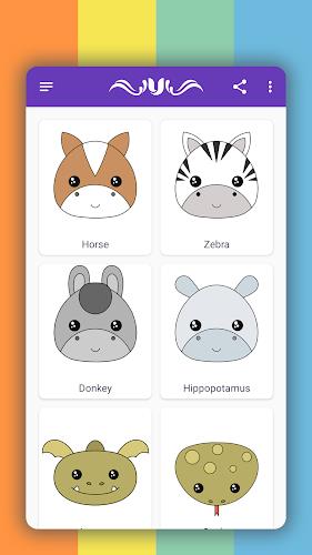 How to draw cute animals Schermafbeelding 2
