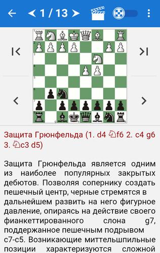 Chess Tactics in Grünfeld Def. Captura de pantalla 0