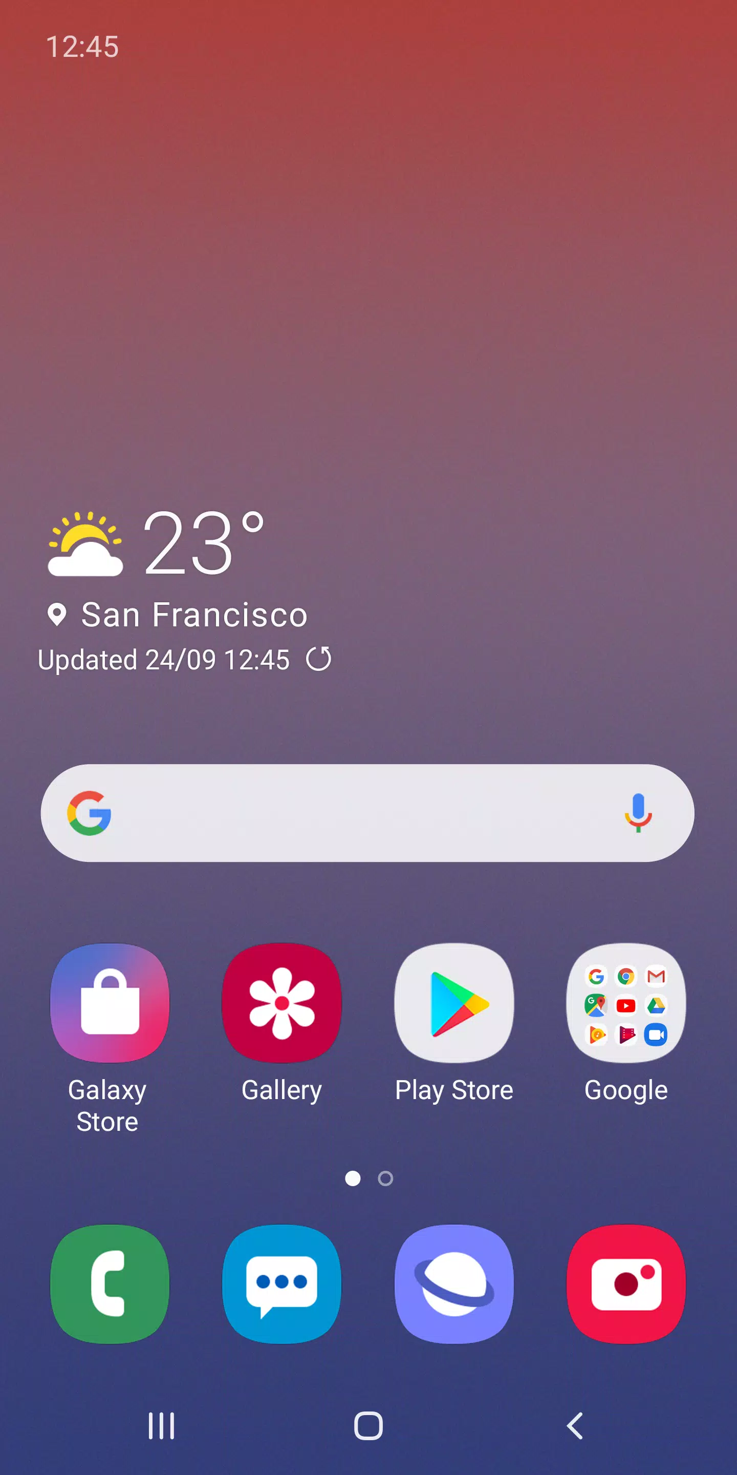 Samsung One UIホーム スクリーンショット 0