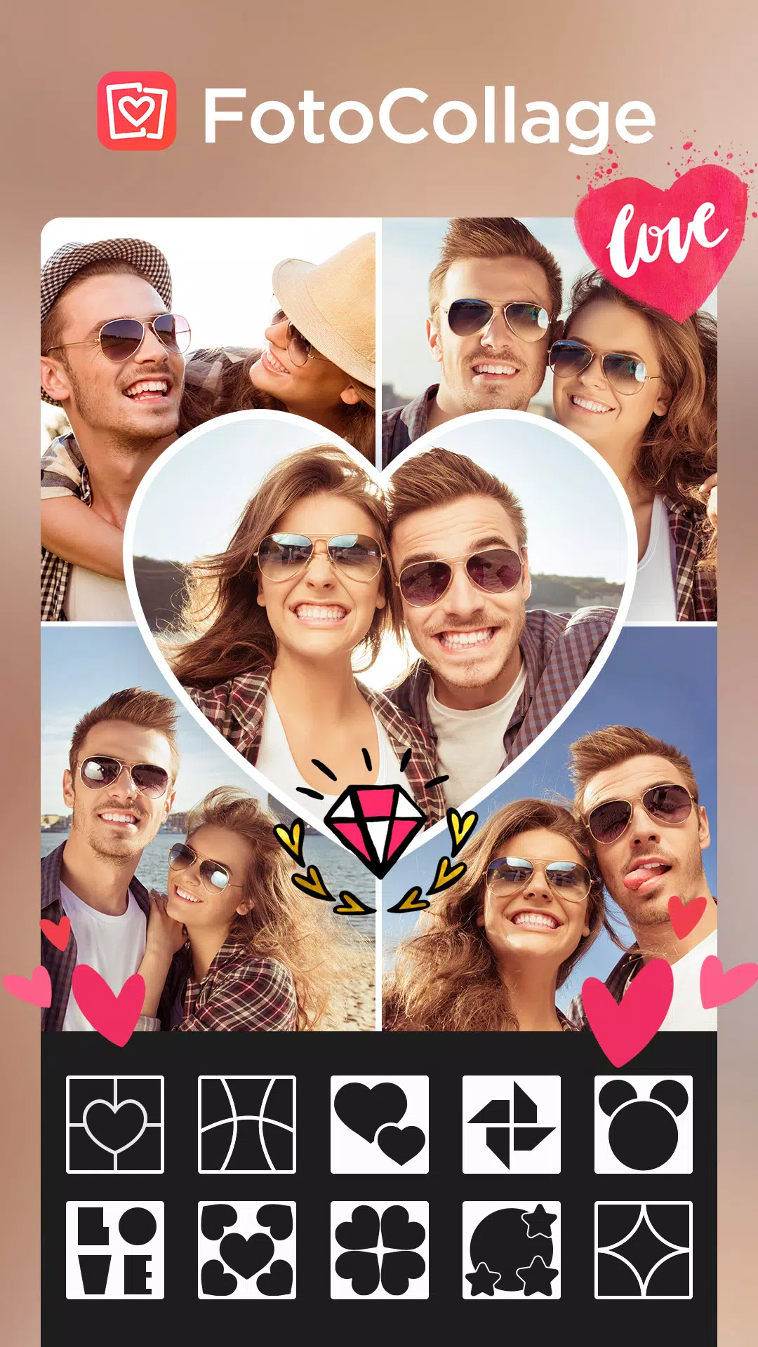 Foto Collage-Bilder Bearbeiten Скриншот 0
