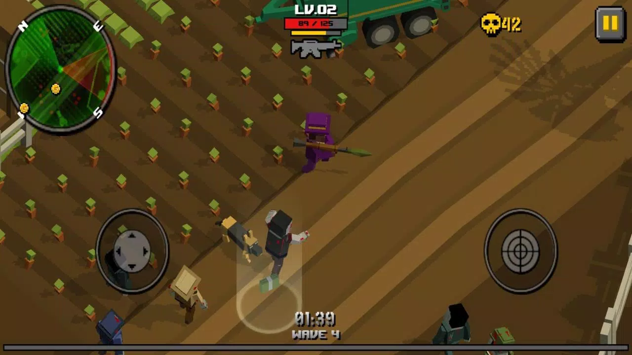 Pixel Zombie Frontier Schermafbeelding 2