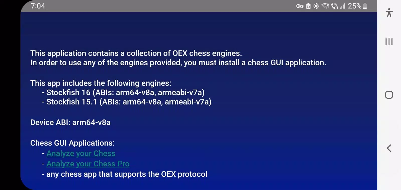 Chess Engines Ekran Görüntüsü 0