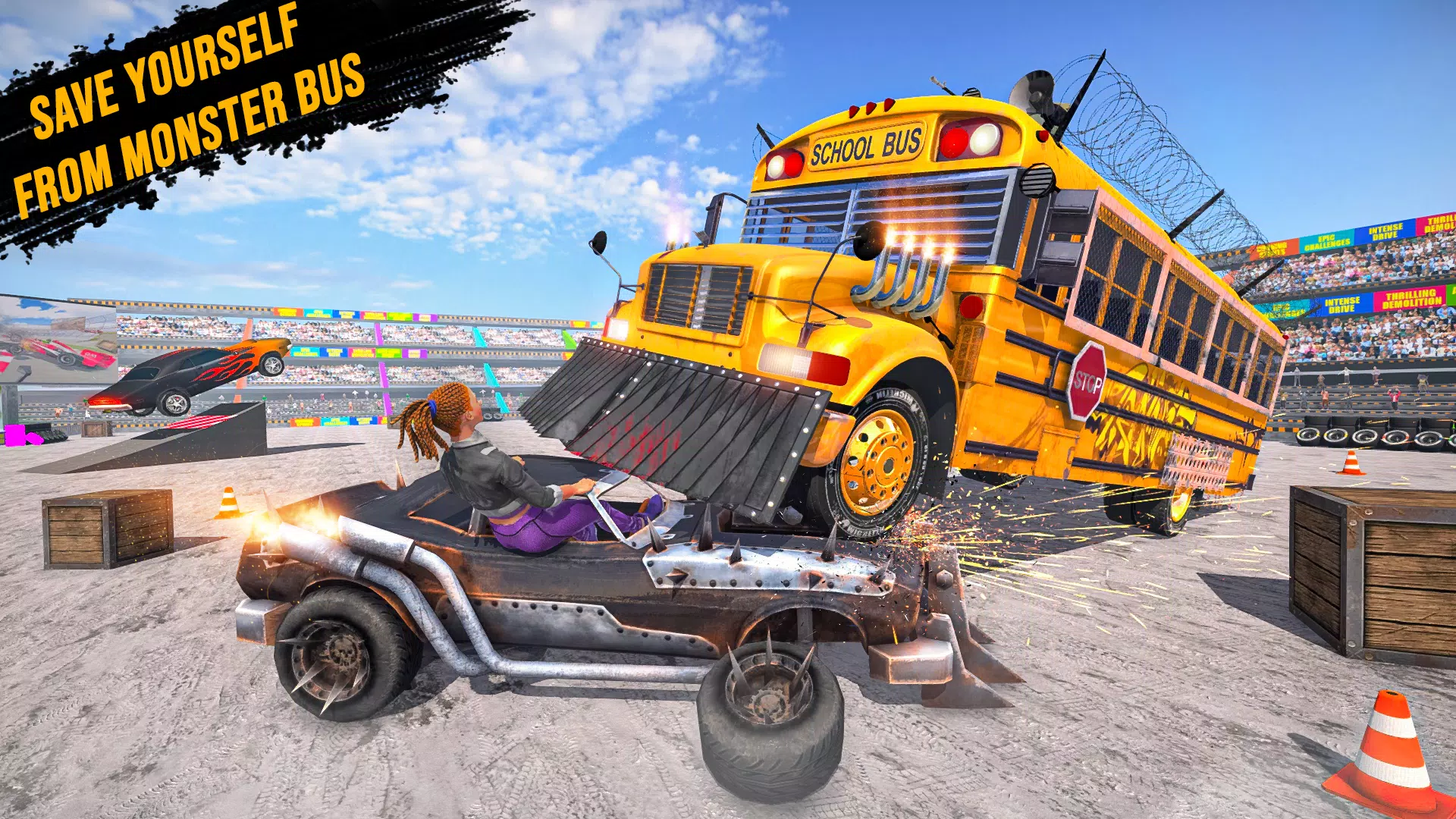 Monster Bus Derby Destruction 螢幕截圖 1