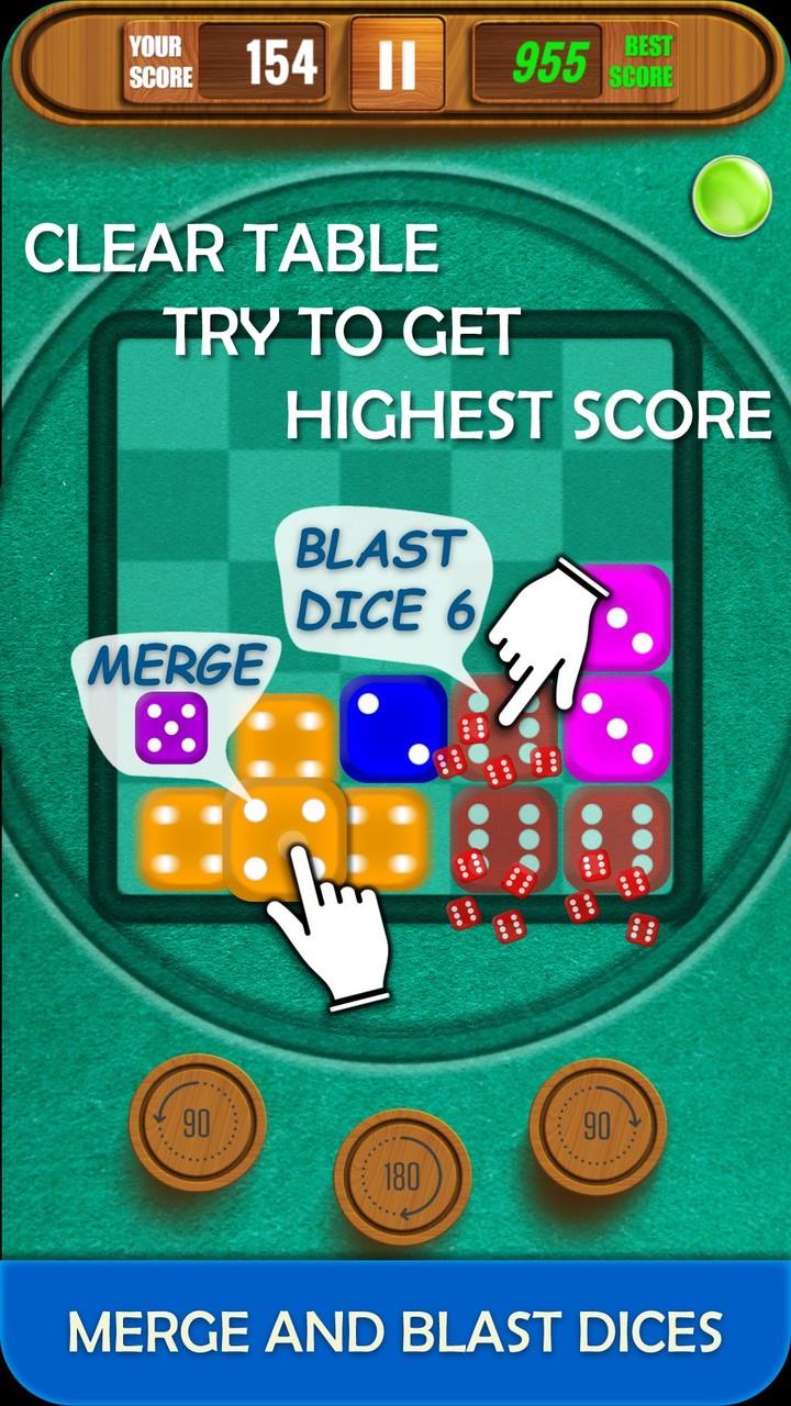 Dice Merge And Blast Puzzle ภาพหน้าจอ 2