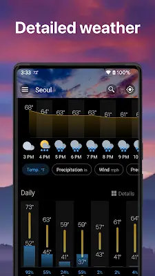Weather & Widget - Weawow ဖန်သားပြင်ဓာတ်ပုံ 3