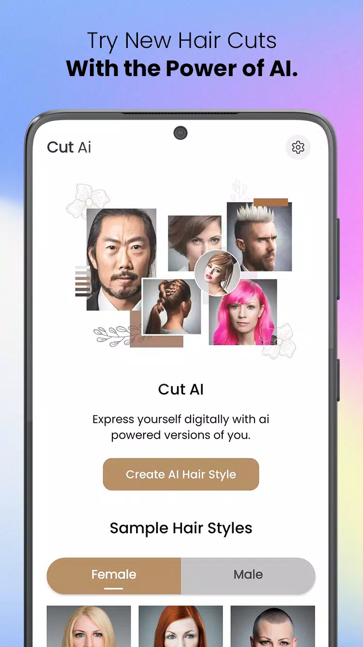 CutAI - AI Hair Style Changer Ekran Görüntüsü 0