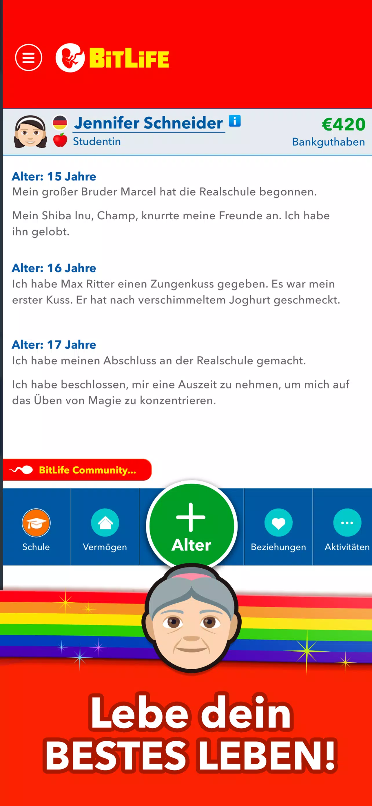 BitLife DE - Lebenssimulation ဖန်သားပြင်ဓာတ်ပုံ 3