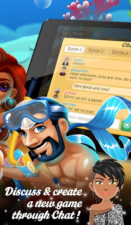 Multiplayer Crazy8 Game Ảnh chụp màn hình 3