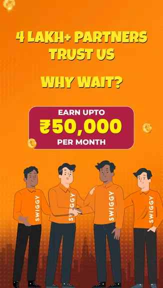 Swiggy Delivery Partner App Captura de tela 1