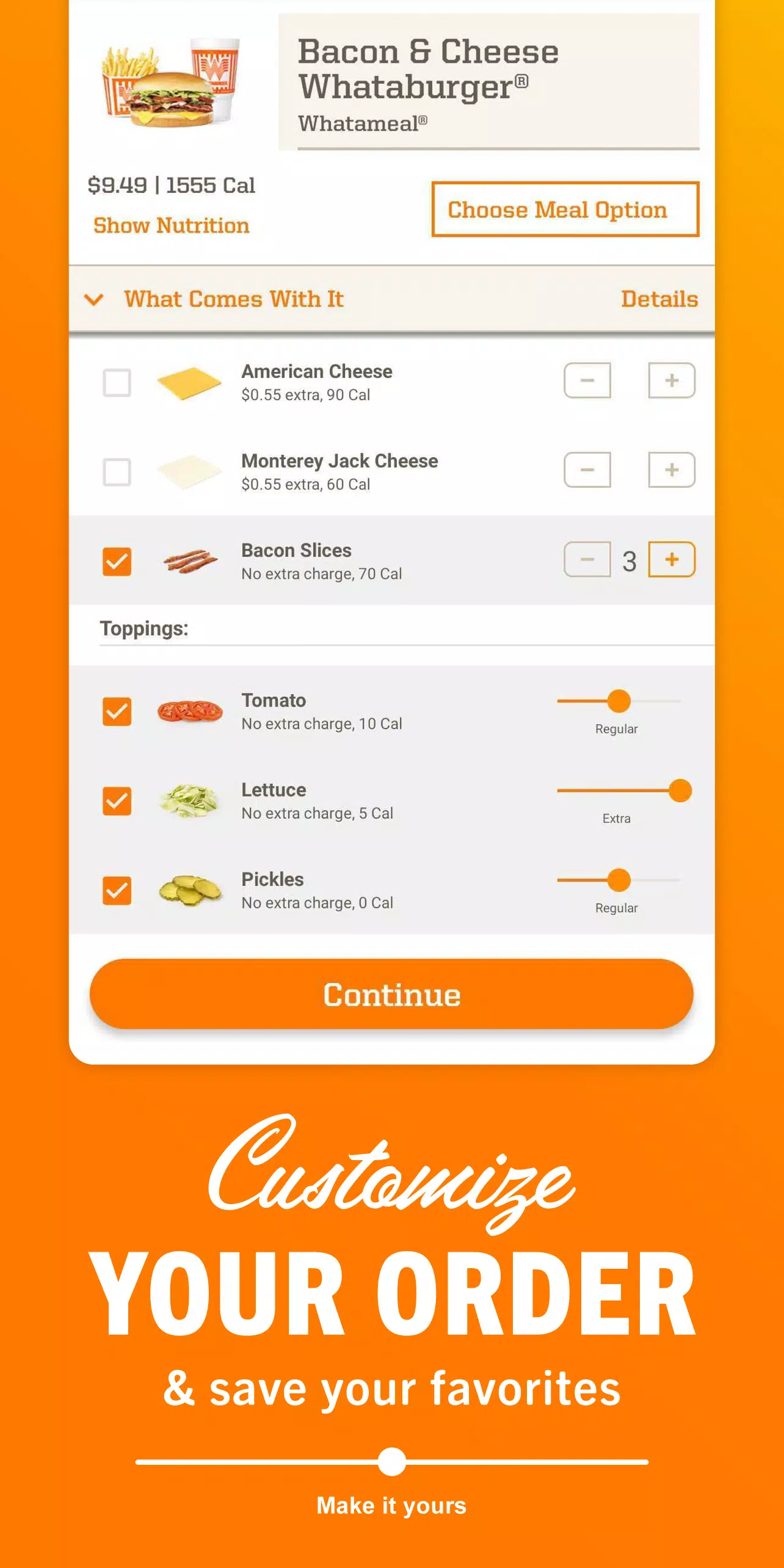 Whataburger ဖန်သားပြင်ဓာတ်ပုံ 3