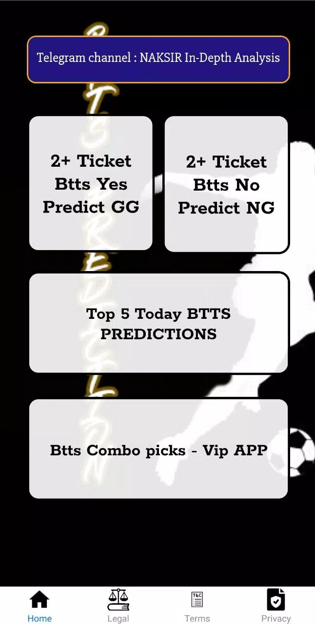 Btts predictions gg/ng স্ক্রিনশট 0