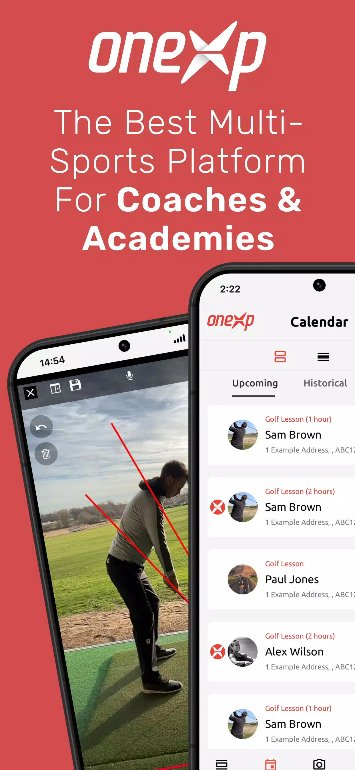 OneXp: Sports Coaching App ภาพหน้าจอ 0