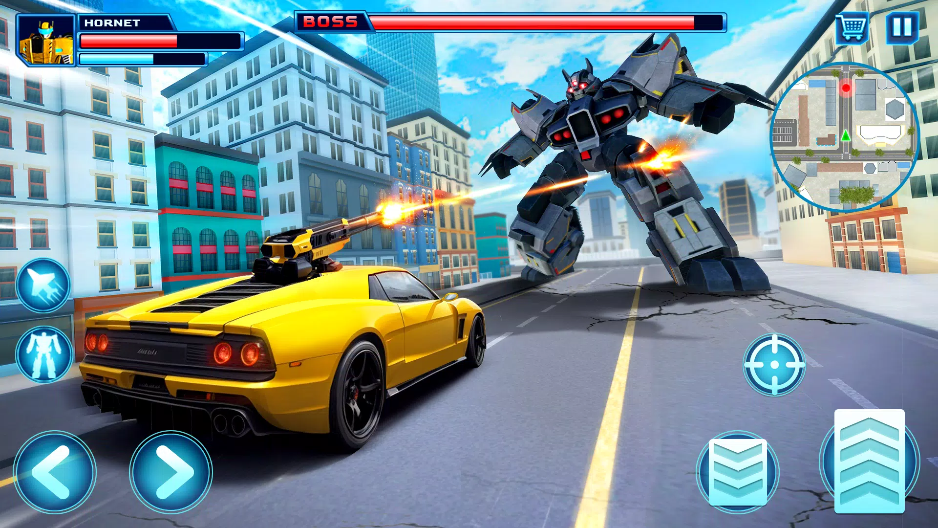 Robot Car Transform Fight Game Zrzut ekranu 1
