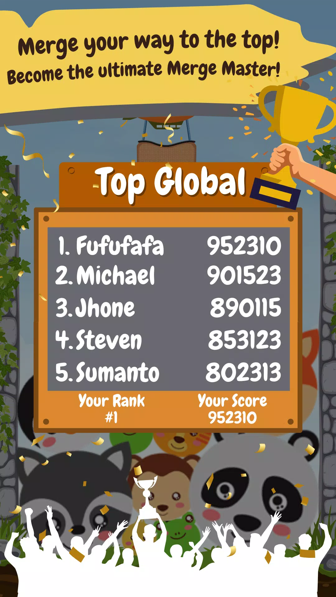 Schermata animal drop merge 2