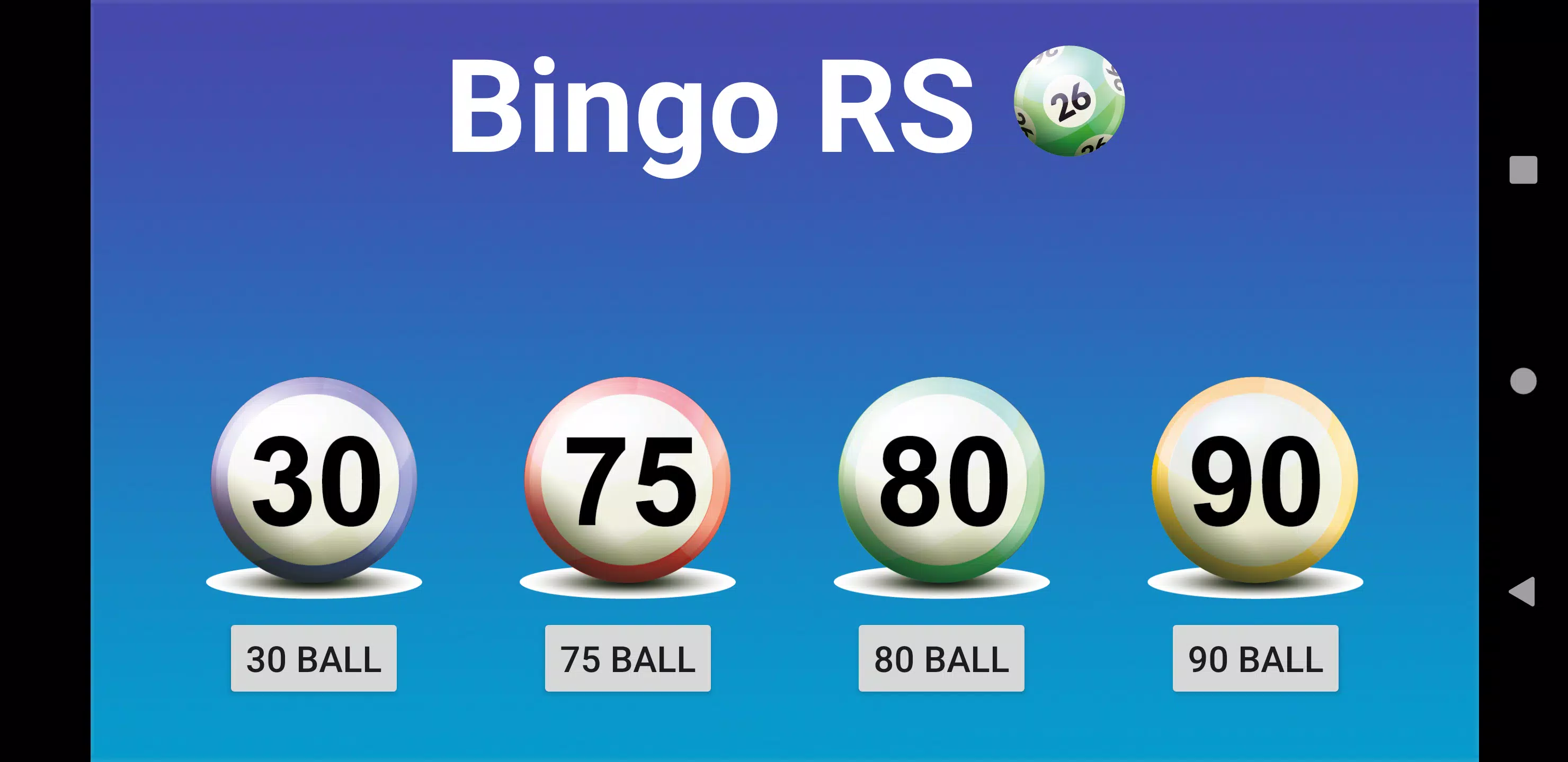 Bingo RS ภาพหน้าจอ 0