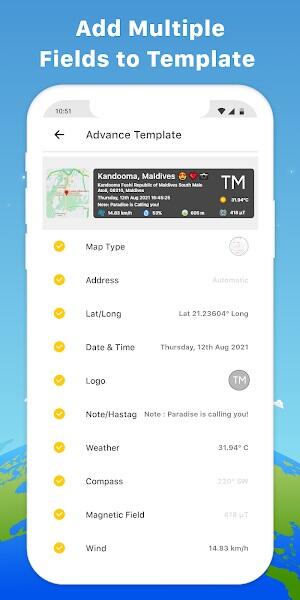 GPS Map Camera mod apk premium'un kilidi açıldı