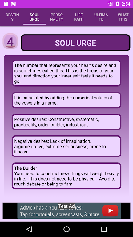 Pythagorean Numerology Calculator 螢幕截圖 3