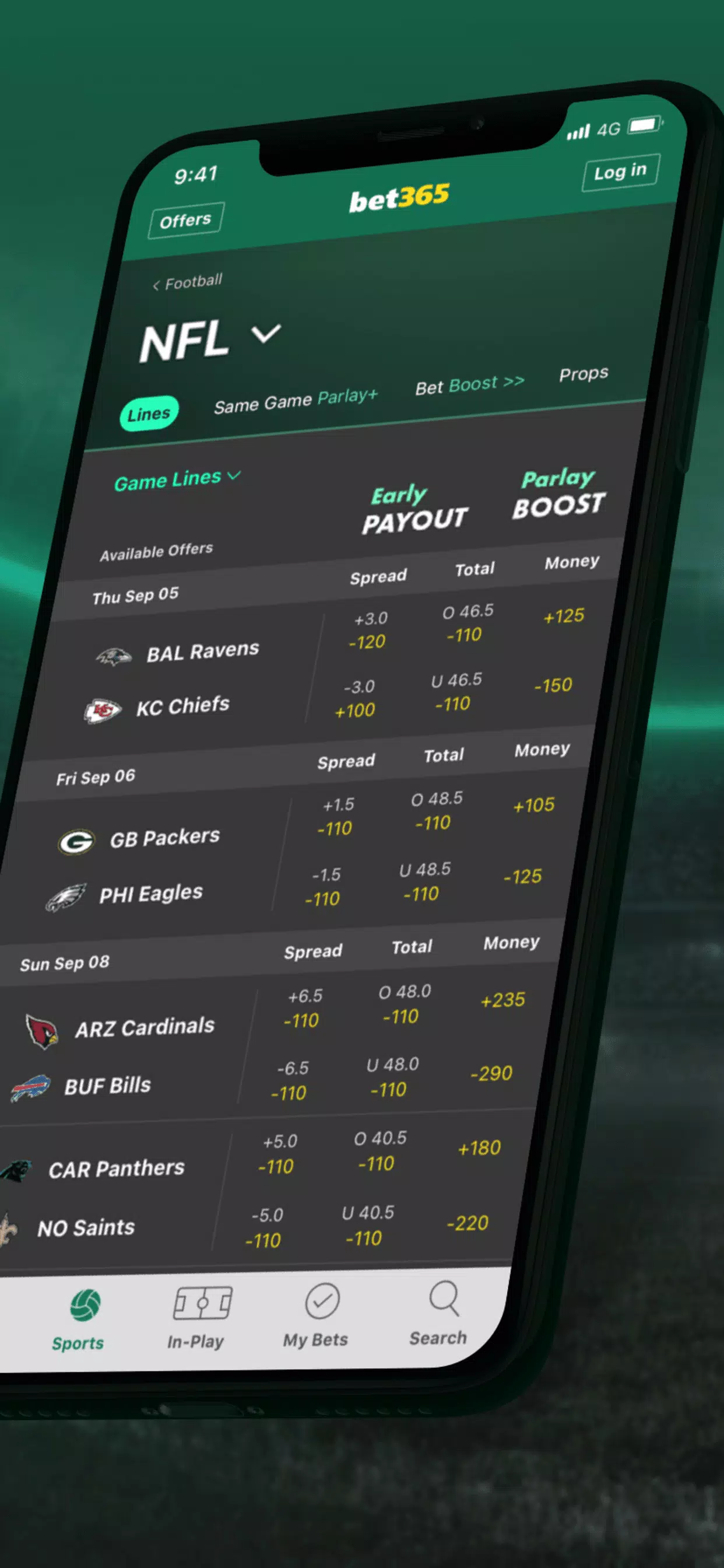bet365 Sportwetten Screenshot 1
