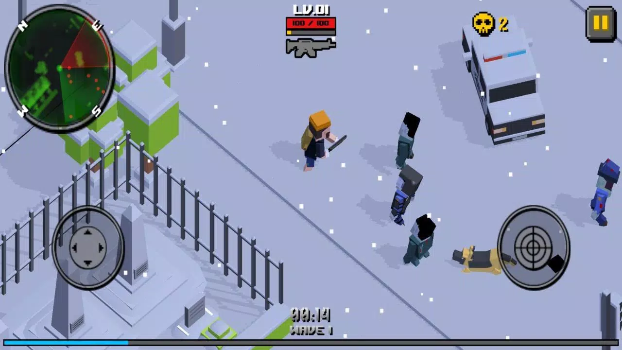 Pixel Zombie Frontier Schermafbeelding 1