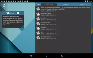 Schermata hovernote 3