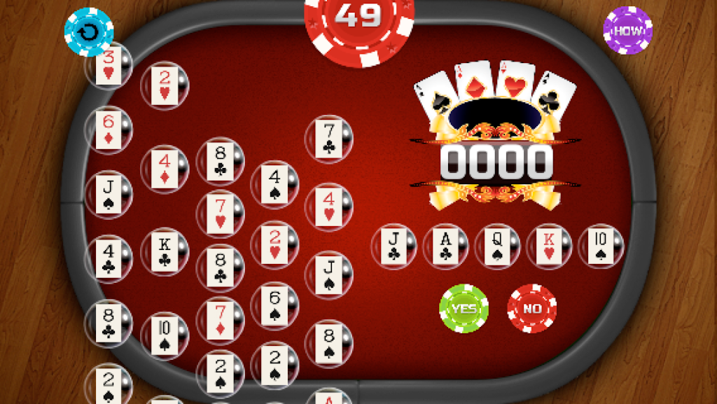 Bubble Pop Poker Captura de tela 1