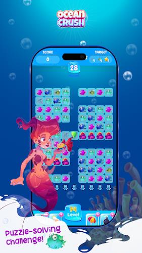 Ocean Crush Game - Match 3 螢幕截圖 3