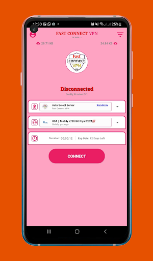 Fast Connect VPN Ekran Görüntüsü 1