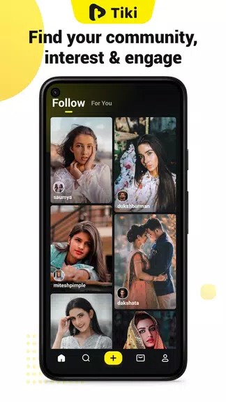 Tiki - Short Video App ဖန်သားပြင်ဓာတ်ပုံ 1