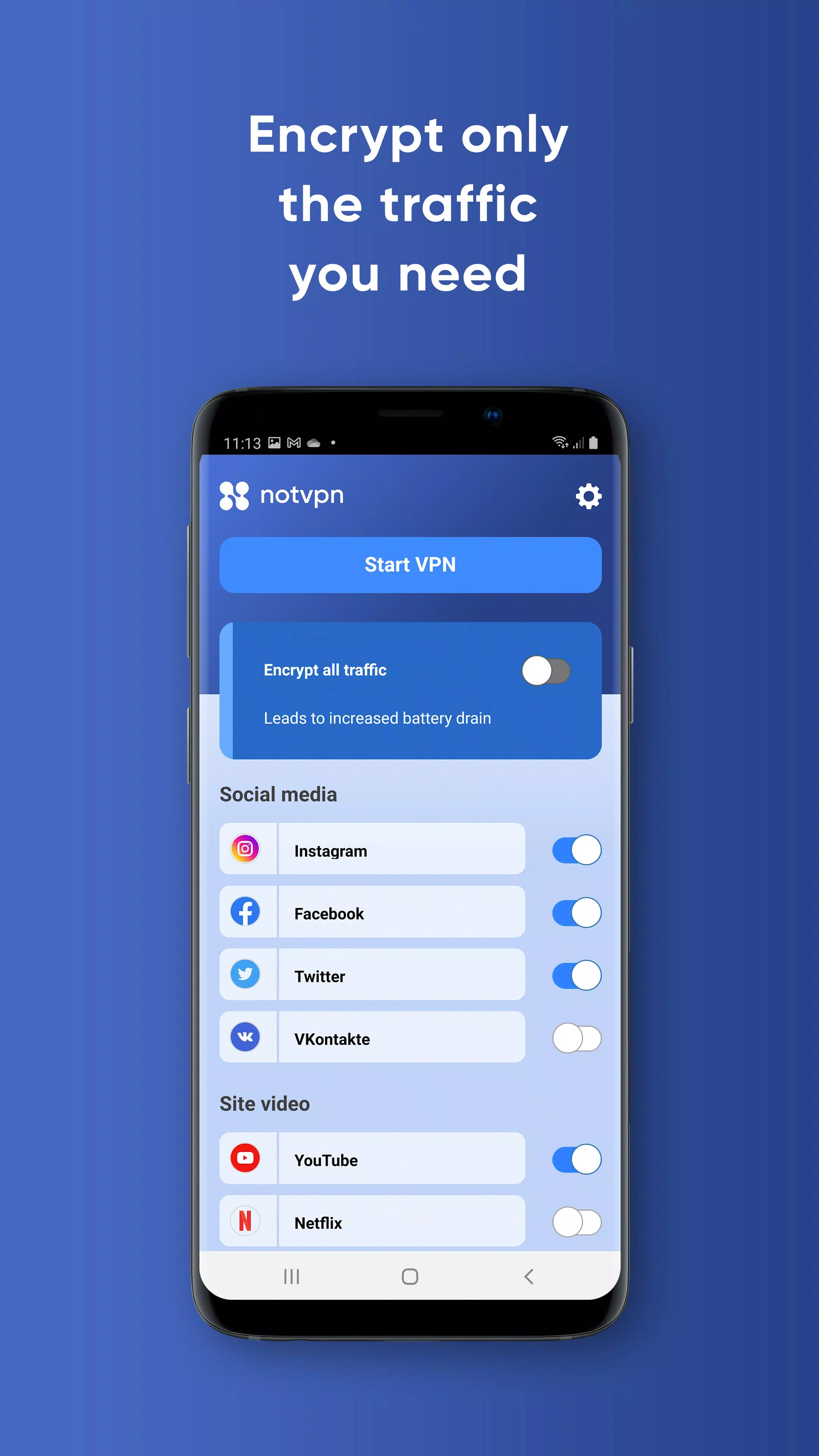 NotVPN Zrzut ekranu 0