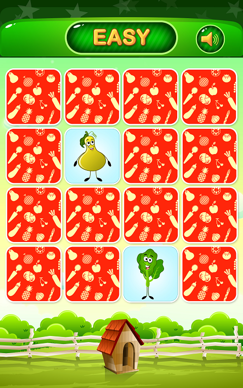 Vegetable Memory Match Game Zrzut ekranu 0