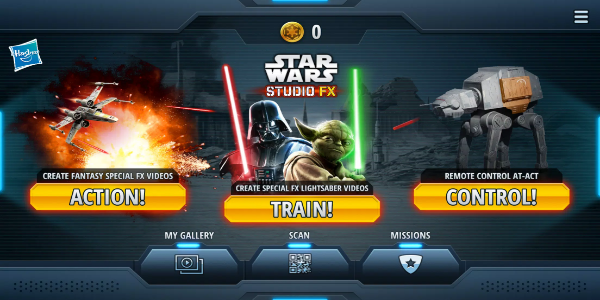 image: Star Wars Studio FX App in action