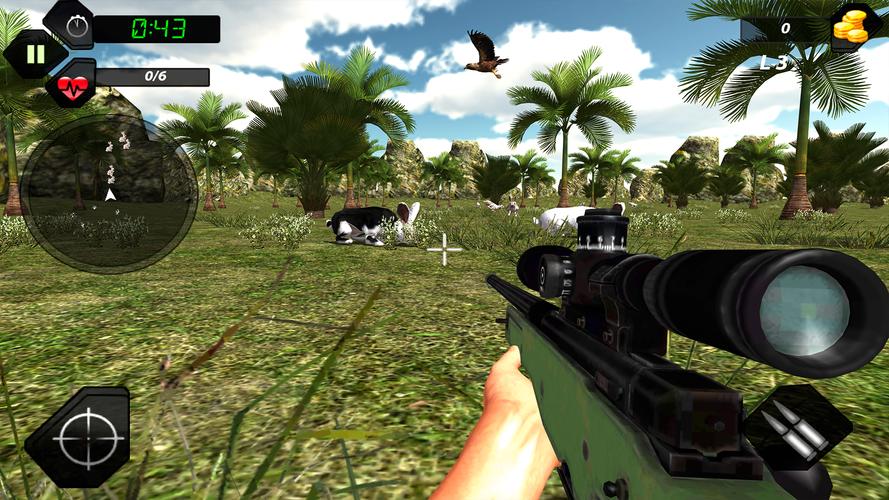 Rabbit Hunting 3D Ảnh chụp màn hình 1