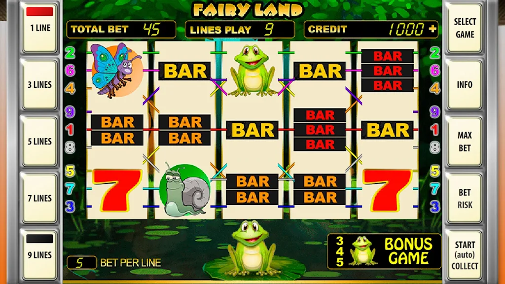 Slot machines Fairy Land Deluxe Captura de pantalla 1