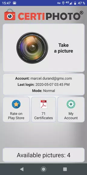 CertiPhoto 스크린샷 0