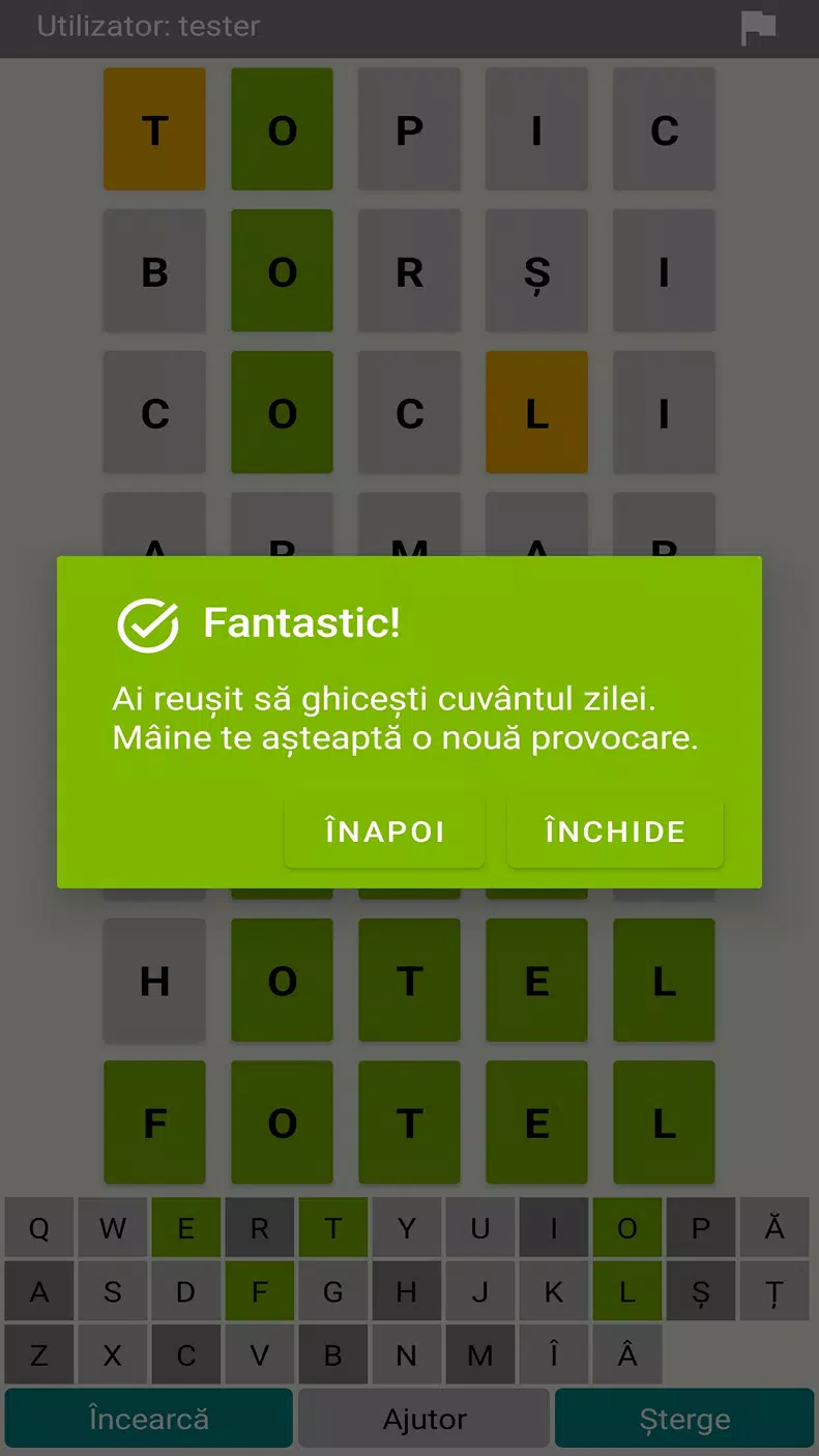 Ghici 1 din 5 -Un cuvânt pe zi Ekran Görüntüsü 2