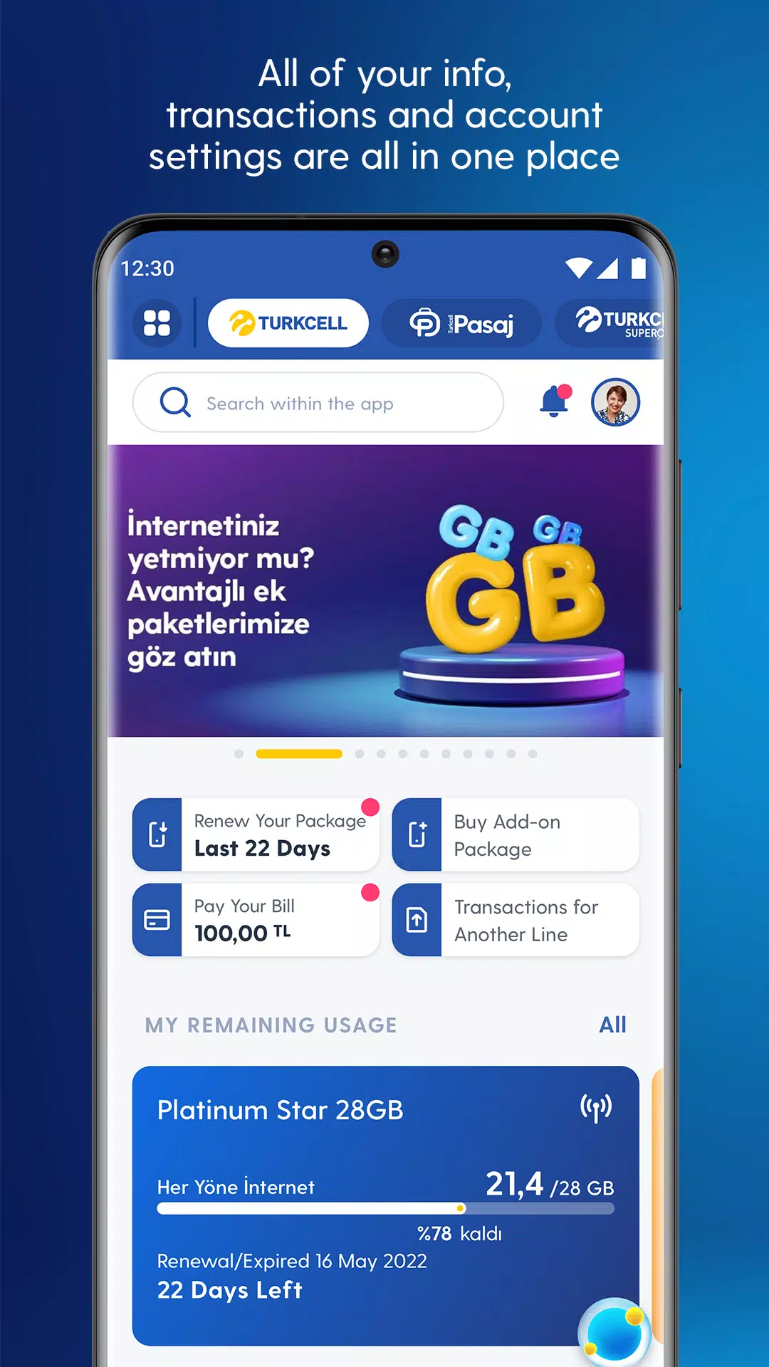Turkcell Captura de tela 2