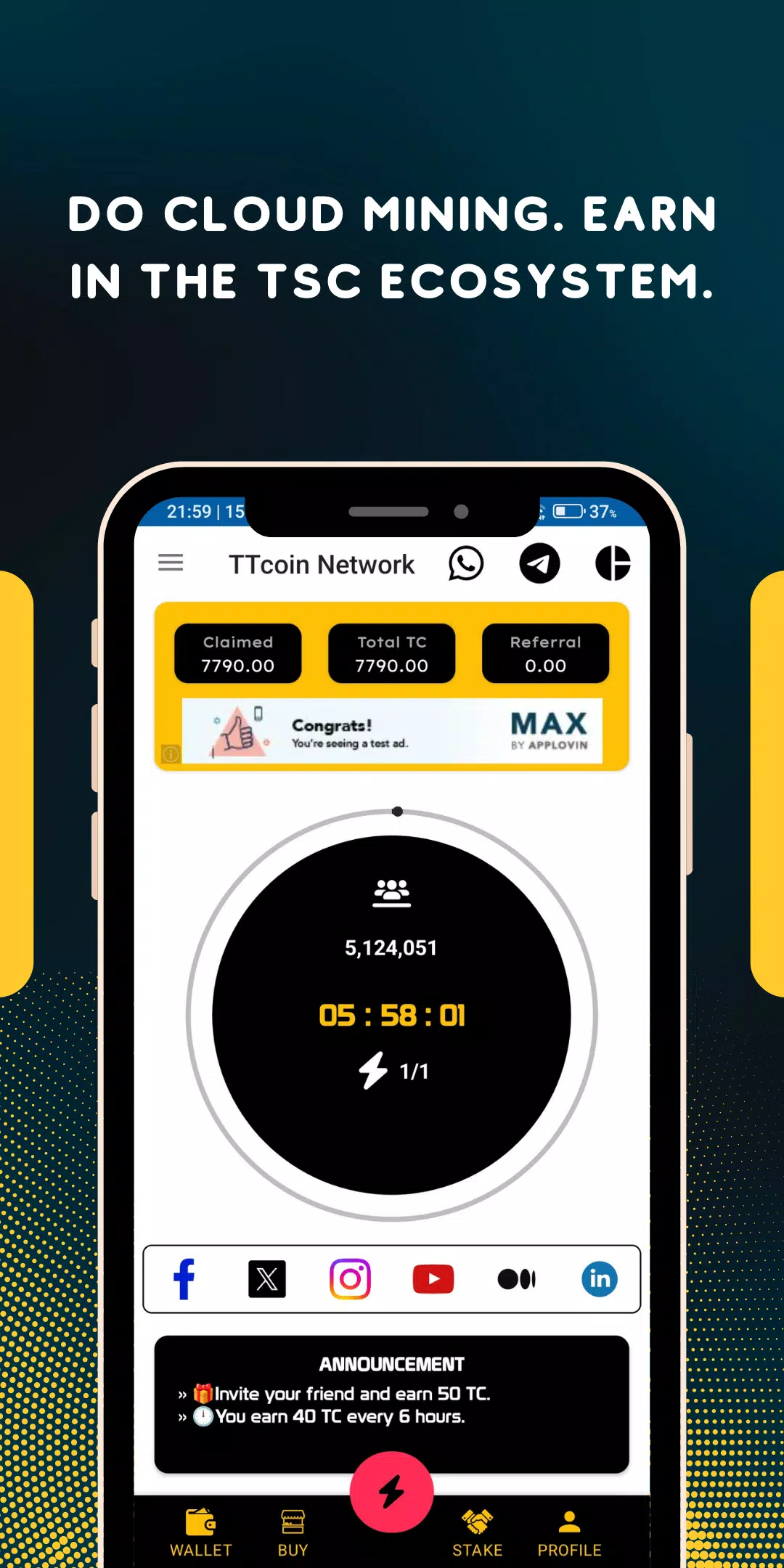 TTcoin Network - OLD Ảnh chụp màn hình 1
