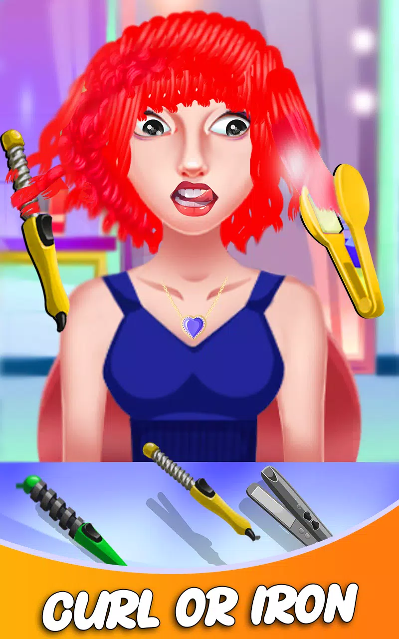Fashion Girls Hair Salon Games Captura de pantalla 1