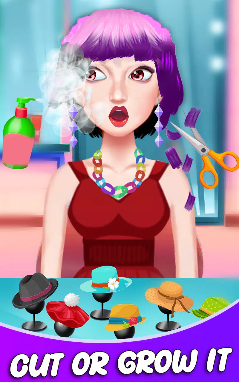 Fashion Girls Hair Salon Games Captura de pantalla 2