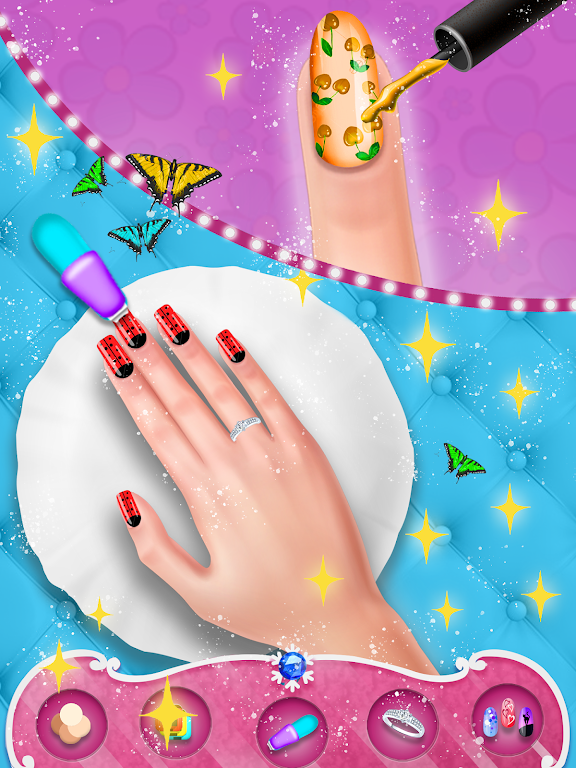 Fashion Nail Polish Salon Game 螢幕截圖 1