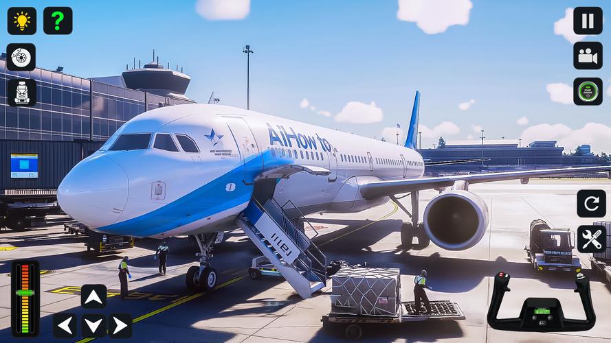 Airplane Simulator 3D Offline ဖန်သားပြင်ဓာတ်ပုံ 3